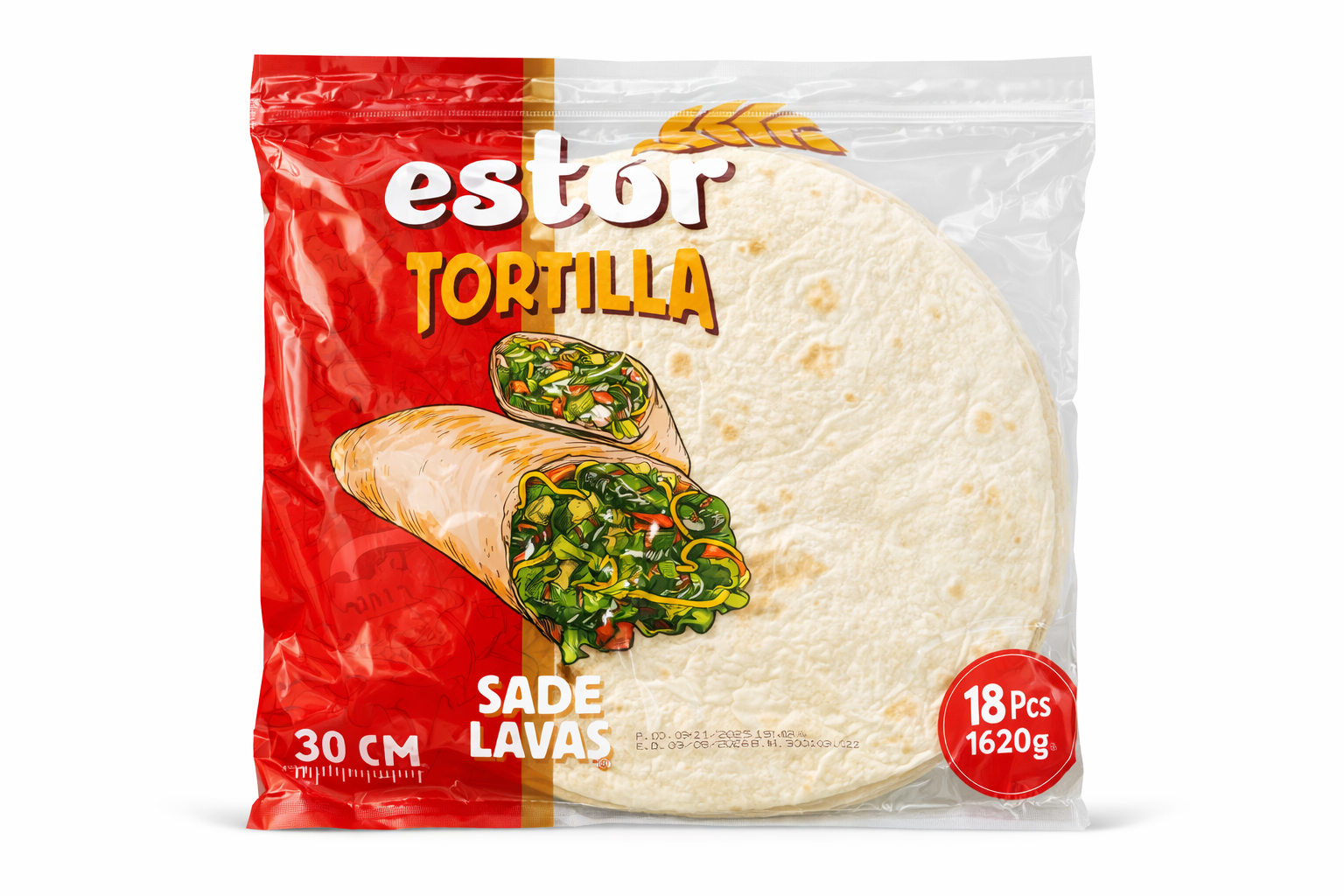 Tortilla 30CM Paquet X18 - Epicerie Salée-Cuisine| Supermarche Dakar-Senegal